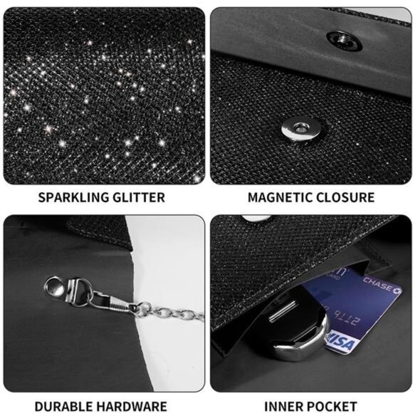 lovyoCoCo Evening Bag Clutch Purses for Women Party Handbag - Picture 4 of 6